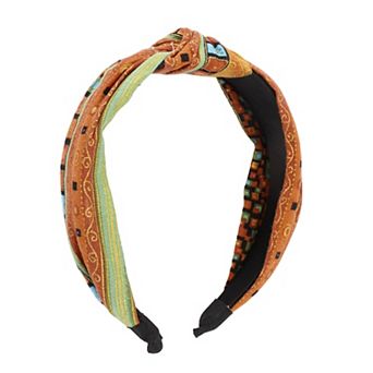 Fashion Elegant Knotted Floral Wide Hairband For Women For Girls 6.69"x4.92" 1 pc