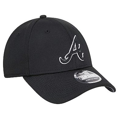 Men's New Era Black Atlanta Braves Pivot 9FORTY Adjustable Hat