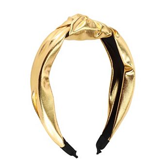 Elegant Glossy Knotted Wide Hairband For Women For Girls 6.69"x5.12"