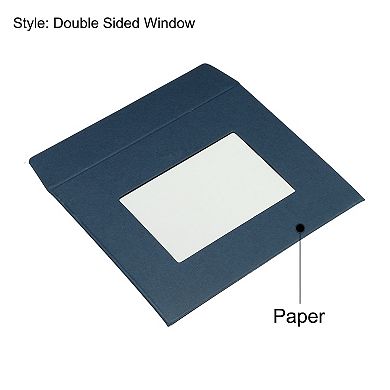 Full Face Window Envelopes Clear Double Sided for Mailing Statement Photos Catalogs