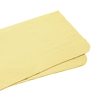 Absorbent Synthetic Drying Chamois Towel Car Wash Cleaning Cloth Yellow 43 X 32cm