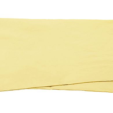 Absorbent Synthetic Drying Chamois Towel Car Wash Cleaning Cloth Yellow 43 X 32cm