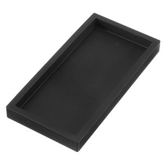 Silicone Bathroom Tray, 8" x 4" Jewelry Organizer Dish for Soap Dispenser, Coin, Key
