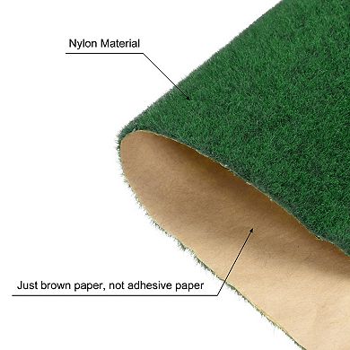 Artificial Model Grass Mat 10" x 19.7" Realistic Fake Turf for Garden Lawn Decoration Model