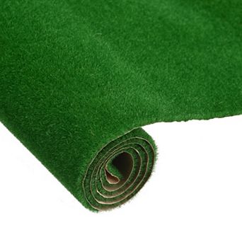 Artificial Model Grass Mat 10" x 19.7" Realistic Fake Turf for Garden Lawn Decoration Model