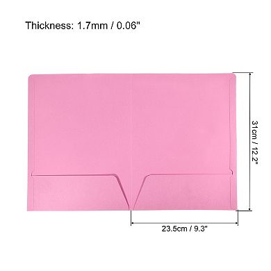 Two-Pocket Folders Letter Files Portfolio Storage Organizer Folder for Office Business