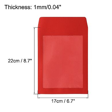 Full Face Window Envelopes Clear Single Sided For Mailing Statement Photos Catalogs