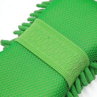 8-shape Microfiber Fiber Chenille Sponge Cleaning Glove Brush Pad For Truck