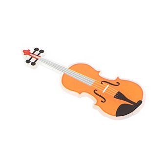 Elegant Guitar Hair Clips Hairdo Clips For Women 2.56"x0.83"x0.39" Orange 1 pc