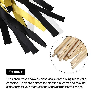 Wedding Party Ribbon Streamers Sticks for Wedding Party Celebration