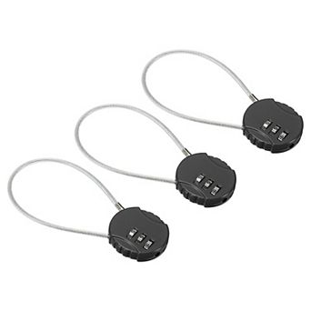 Small Combination Lock 7.8 Inch, 3 Pack 3 Digit Padlock For Locker