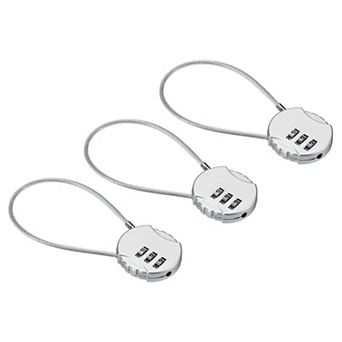 Small Combination Lock 7.8 Inch, 3 Pack 3 Digit Padlock For Locker