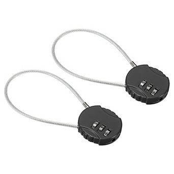 Small Combination Lock 7.8 Inch, 2 Pack 3 Digit Padlock For Gym Locker