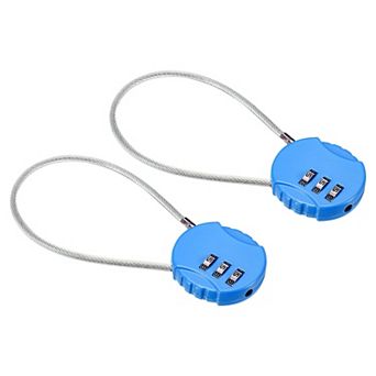 Small Combination Lock 7.8 Inch, 2 Pack 3 Digit Padlock For Gym Locker