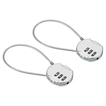 Small Combination Lock 7.8 Inch, 2 Pack 3 Digit Padlock For Gym Locker