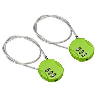 Small Combination Lock 14.9 Inch, 2 Pack 3 Digit Padlock For Gym Locker