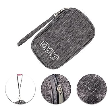 Electronic Organizer, Double Layer Pouch, Electronic Accessories Case For Cable, Cord