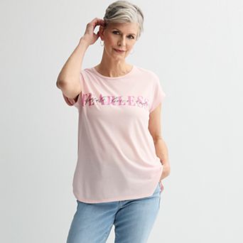 Women's Fierce and Fearless Dolman Short Sleeve Graphic Tee