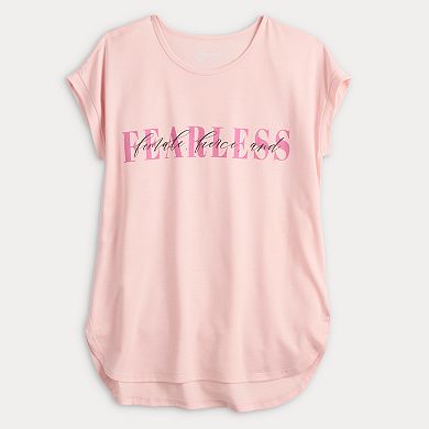 Women's Fierce and Fearless Dolman Short Sleeve Graphic Tee