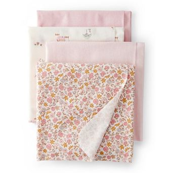 Baby Girl Carter's 4-Pack Floral Print Receiving Blankets