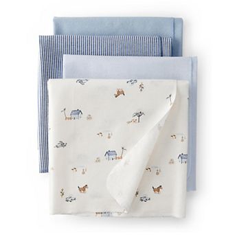 Baby Boy Carter's 4-Pack Ranch Print Receiving Blankets