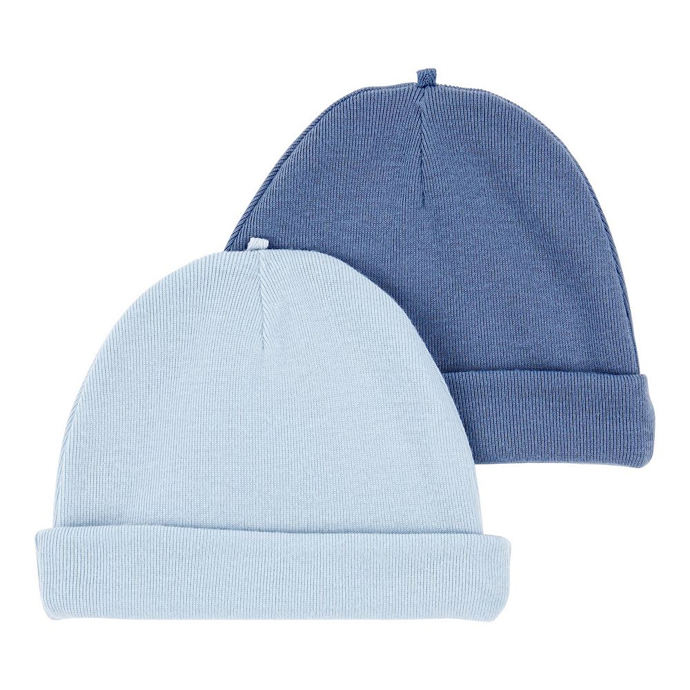 Carter's 2pc Baby Neutral Beanie Hats/ Caps (0-3M) main image 1
