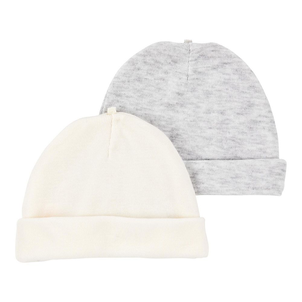 Carter's 2pc Baby Neutral Beanie Hats/ Caps (0-3M) main image 0