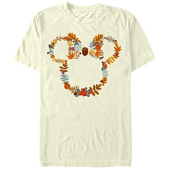 Disney's Mickey Mouse Autumn Wreath Men's Graphic Tee