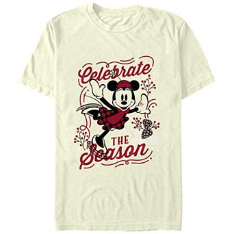 Disney's Minnie Mouse Celebrate The Season Men's Graphic Tee