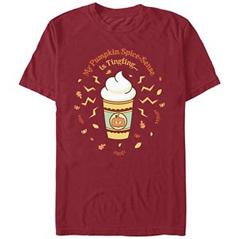 Men's Marvel Spider-Man My Pumpkin Spice Sense Is Tingling Graphic Tee