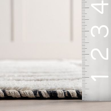Rugs USA Merrick Tasseled Cotton and Wool Area Rug
