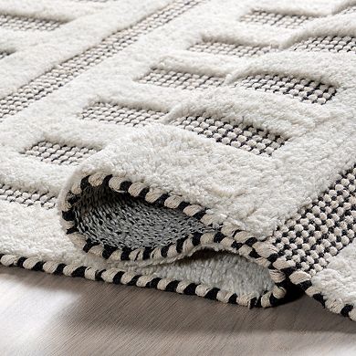 Rugs USA Merrick Tasseled Cotton and Wool Area Rug