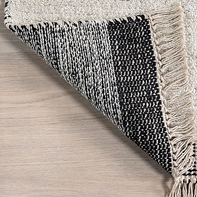 Rugs USA Hyperion Tasseled Cotton and Wool Area Rug