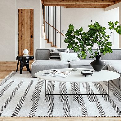 Rugs USA Hyperion Tasseled Cotton and Wool Area Rug