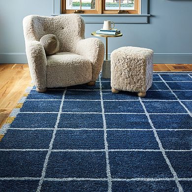 Rugs USA Fountain Checked Wool Area Rug