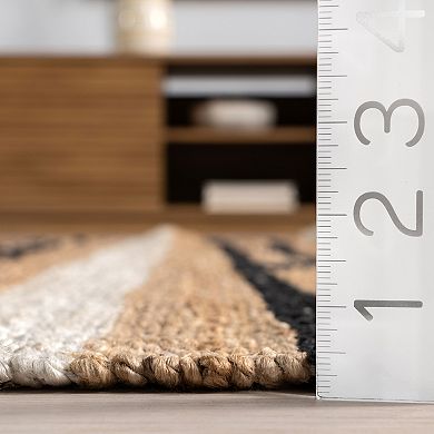 Rugs USA Raleigh Striped Jute Area Rug