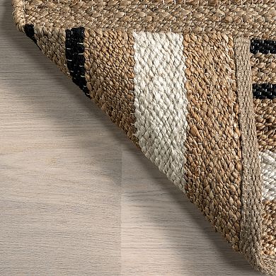 Rugs USA Raleigh Striped Jute Area Rug