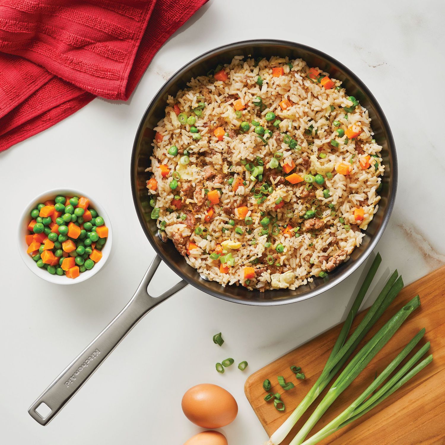 KitchenAid Nitro Carbon Steel Stir Fry Pan - Thumbnail 4