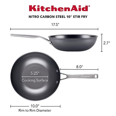 KitchenAid NITRO 10-in. Carbon Steel Stir Fry Pan