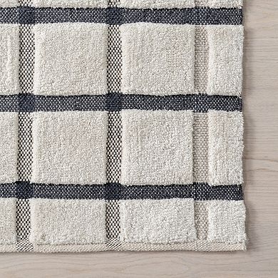 Rugs USA Rowena Checked Wool Area Rug