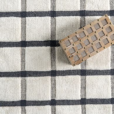 Rugs USA Rowena Checked Wool Area Rug