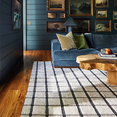 Rugs USA Rowena Checked Wool Area Rug
