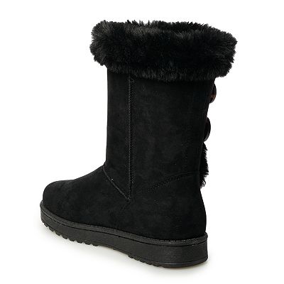 SO Abigail Women s Faux Fur Winter Boots