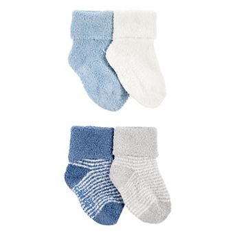 Baby Boy Carter's 4-pair Chenille Foldover Cuff Socks