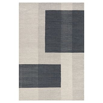 Rugs USA Blue Jay Colorblocked Wool Area Rug