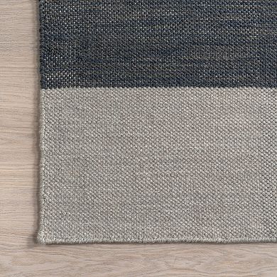 Rugs USA Blue Jay Colorblocked Wool Area Rug