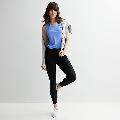 Juniors' SO® Mesh Shoulder Relaxed Tank Top