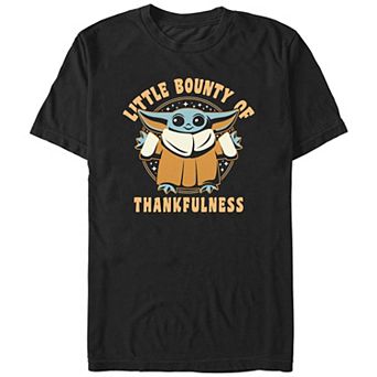 Men's Star Wars The Mandalorian Little Bounty Of Thankfulness Graphic Tee