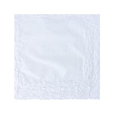 Ctm Women's Butterfly And Heart Embroidered Keepsake Handkerchief