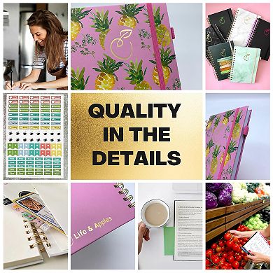 Life & Apples Meal Planner Notebook with Grocery List